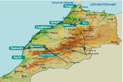 carte de la ville casablanca